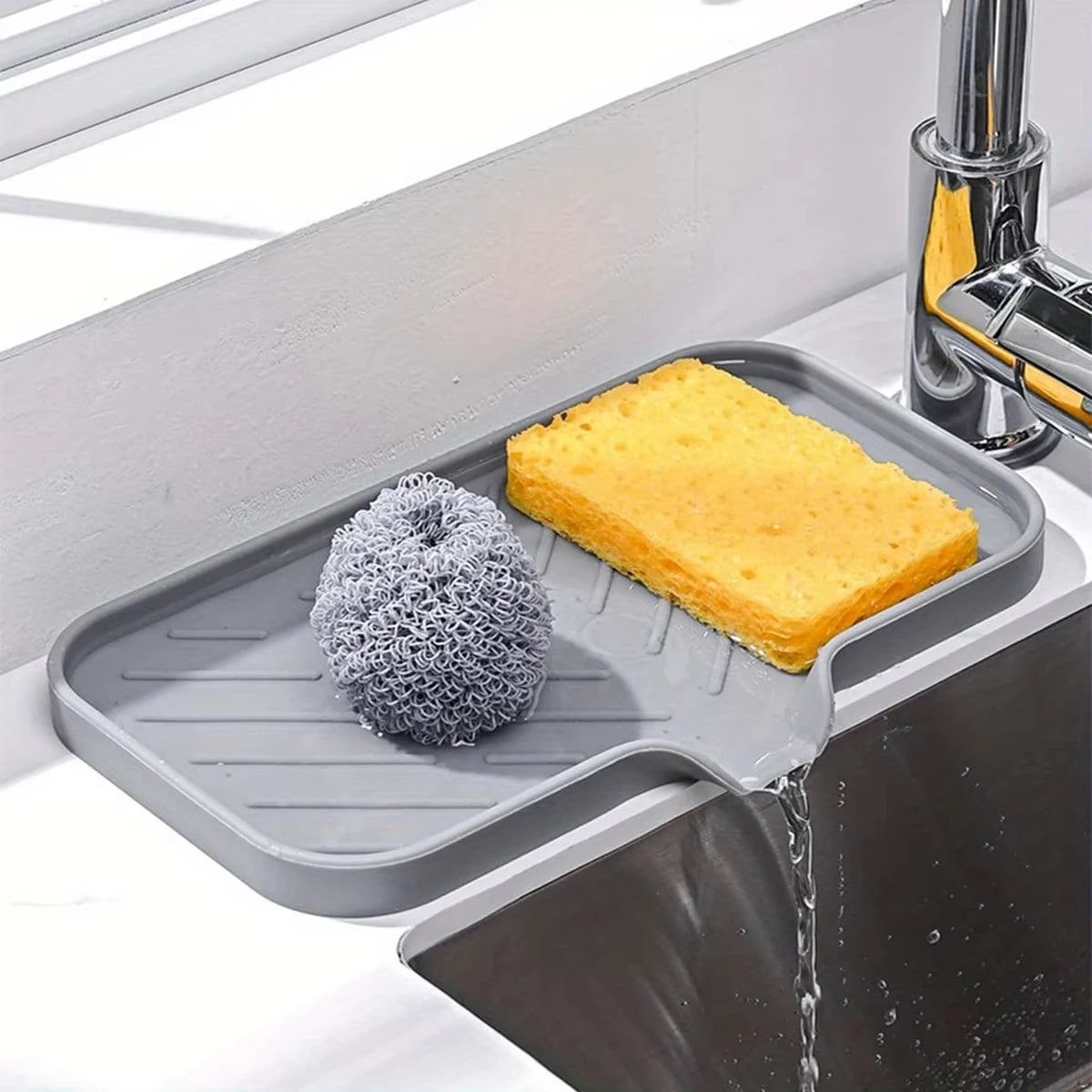 Silicone Sink Tray with Drainage – Small & Large Sizes