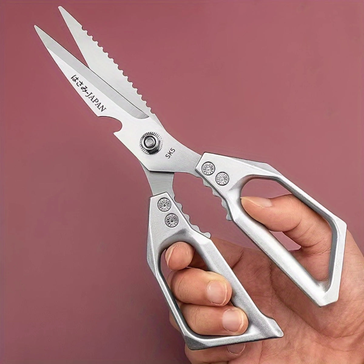 Stainless Steel Kitchen Shears – Multipurpose Food Cutting Scissors