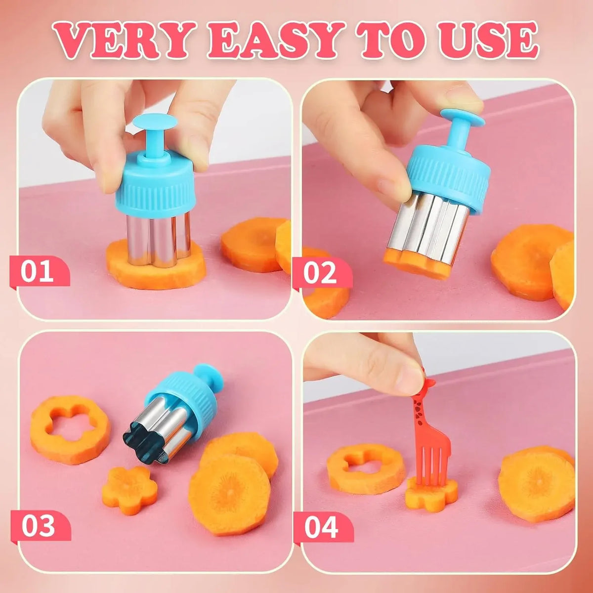 Fruit & Vegetable Shaped Cutters – 3/5/8-Piece Set