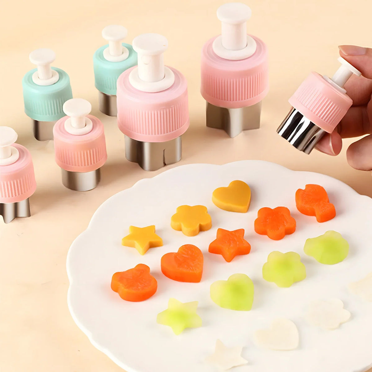Fruit & Vegetable Shaped Cutters – 3/5/8-Piece Set