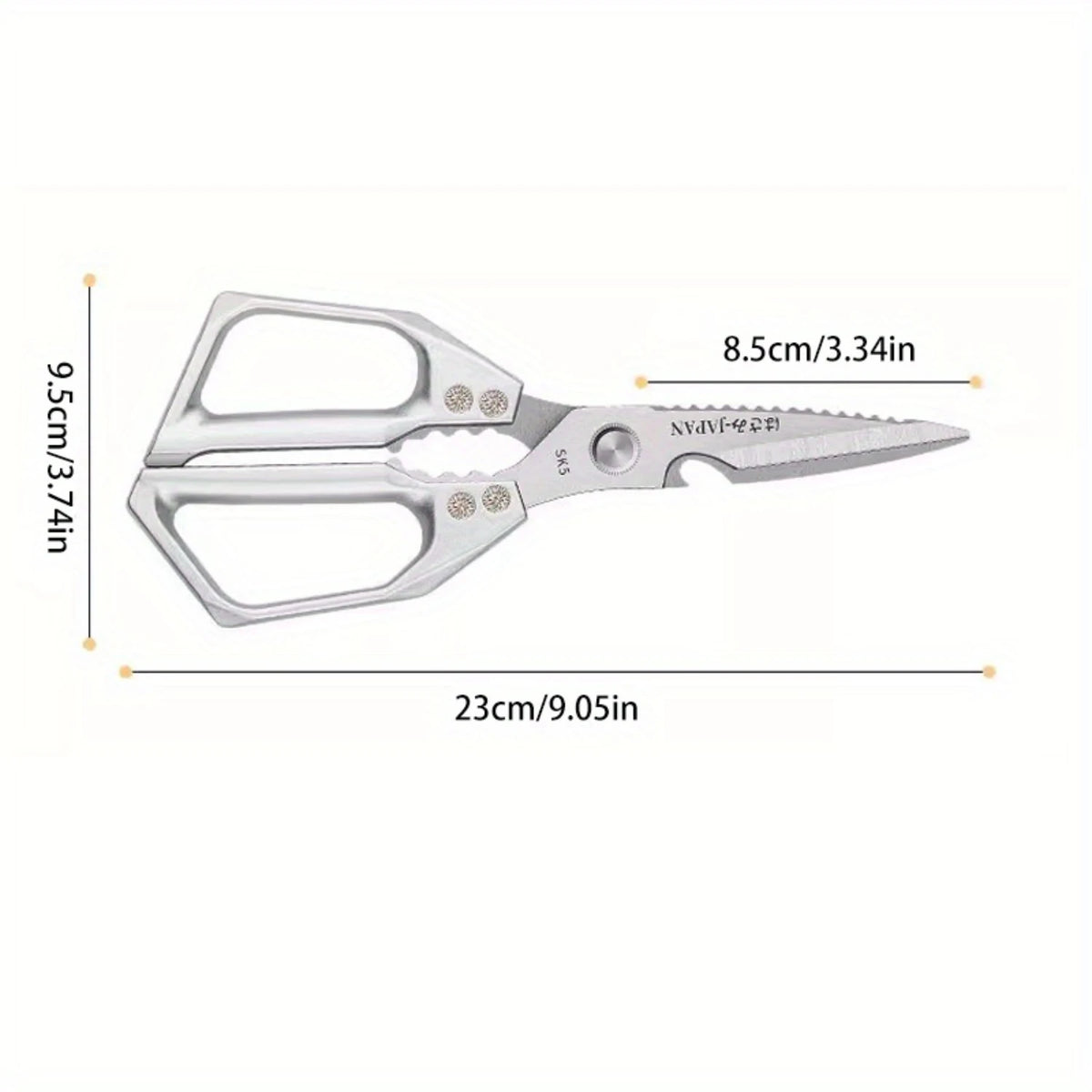 Stainless Steel Kitchen Shears – Multipurpose Food Cutting Scissors