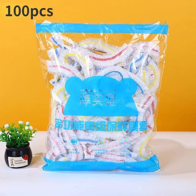 Colorful Elastic Food Covers – Disposable Bowl & Fruit Covers
