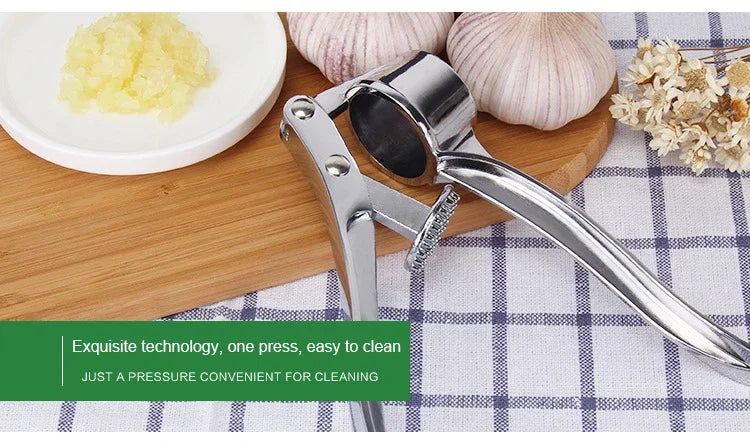 Stainless Steel Garlic Press & Ginger Masher