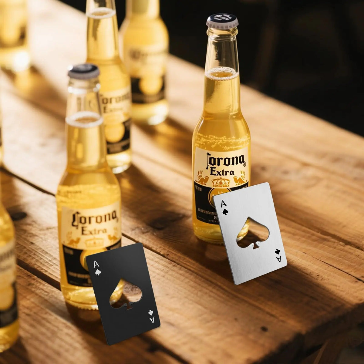 Ace of Spades Stainless Steel Bottle Opener – Card Size