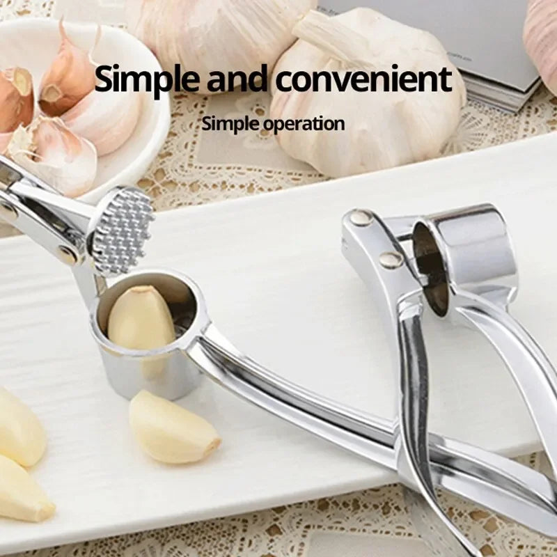 Stainless Steel Garlic Press & Ginger Masher
