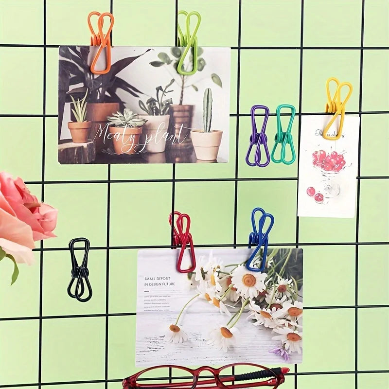 10-Piece Colorful PVC-Coated Steel Clips – Multi-Purpose Bag Clips