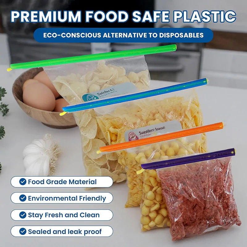 Reusable Plastic Food Bag Sealing Clips – 5/10 Pieces
