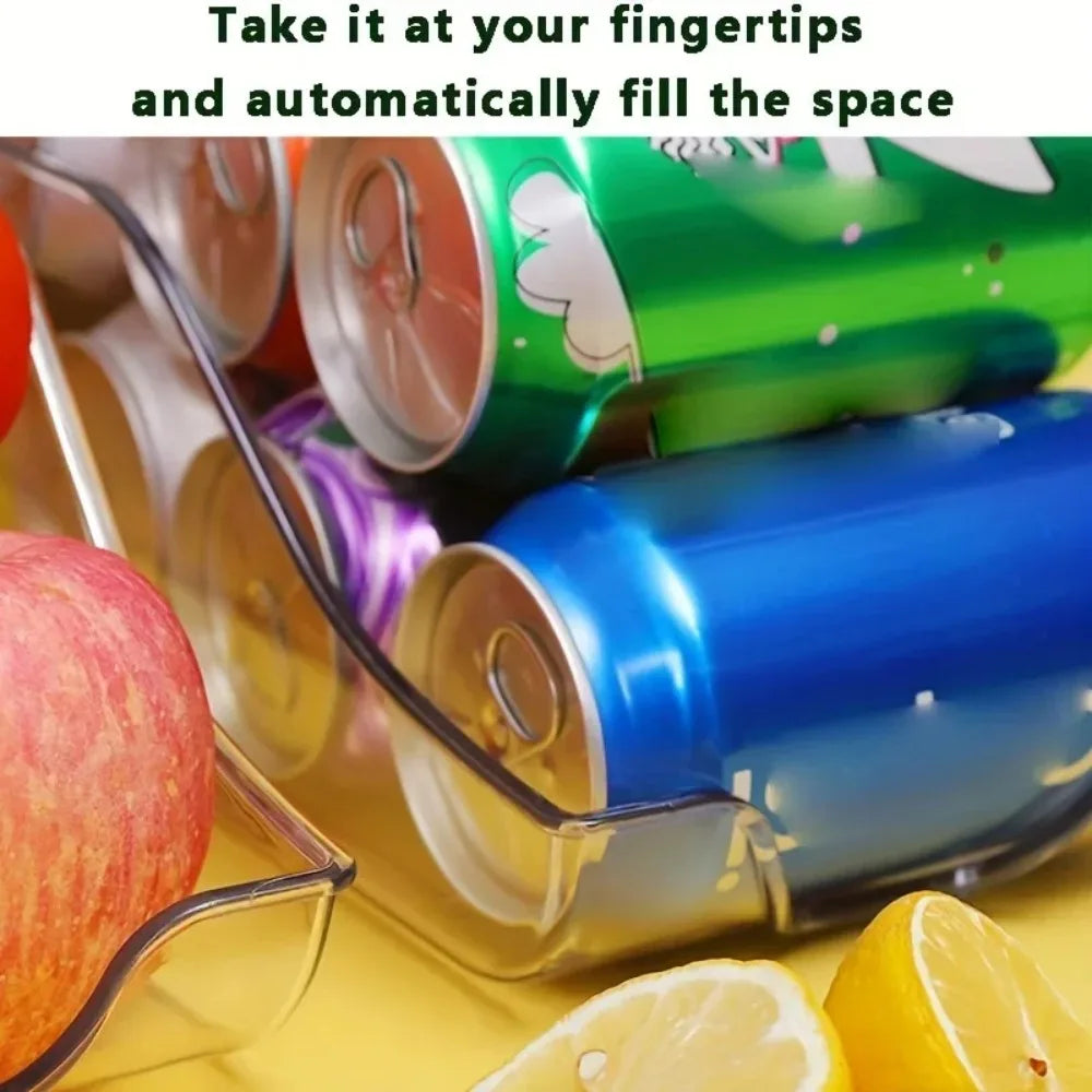 Soda Can Dispenser & Refrigerator Organizer – 1 or 2 Pack