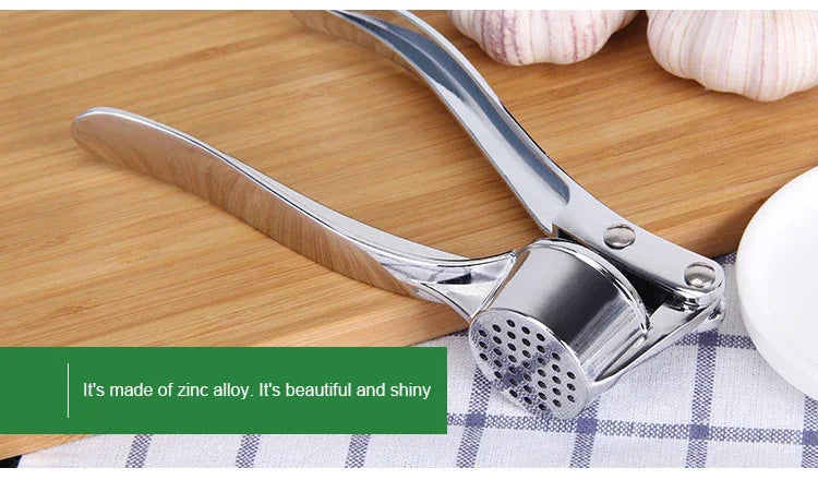 Stainless Steel Garlic Press & Ginger Masher