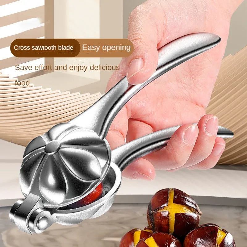 Chestnut Opener & Nut Cracker – Stainless Steel Blade