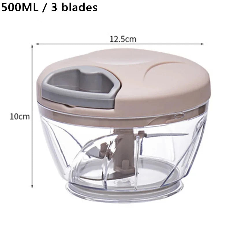 Manual Vegetable & Garlic Chopper – 500ml / 900ml
