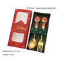 Christmas Stainless Steel Spoon & Fork Set – Santa Design