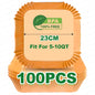Square Air Fryer Parchment Paper Liners – 16/20/23cm, 50–100 Pack