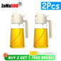 2-in-1 Plastic Oil Sprayer & Dispenser Bottle – 500ml