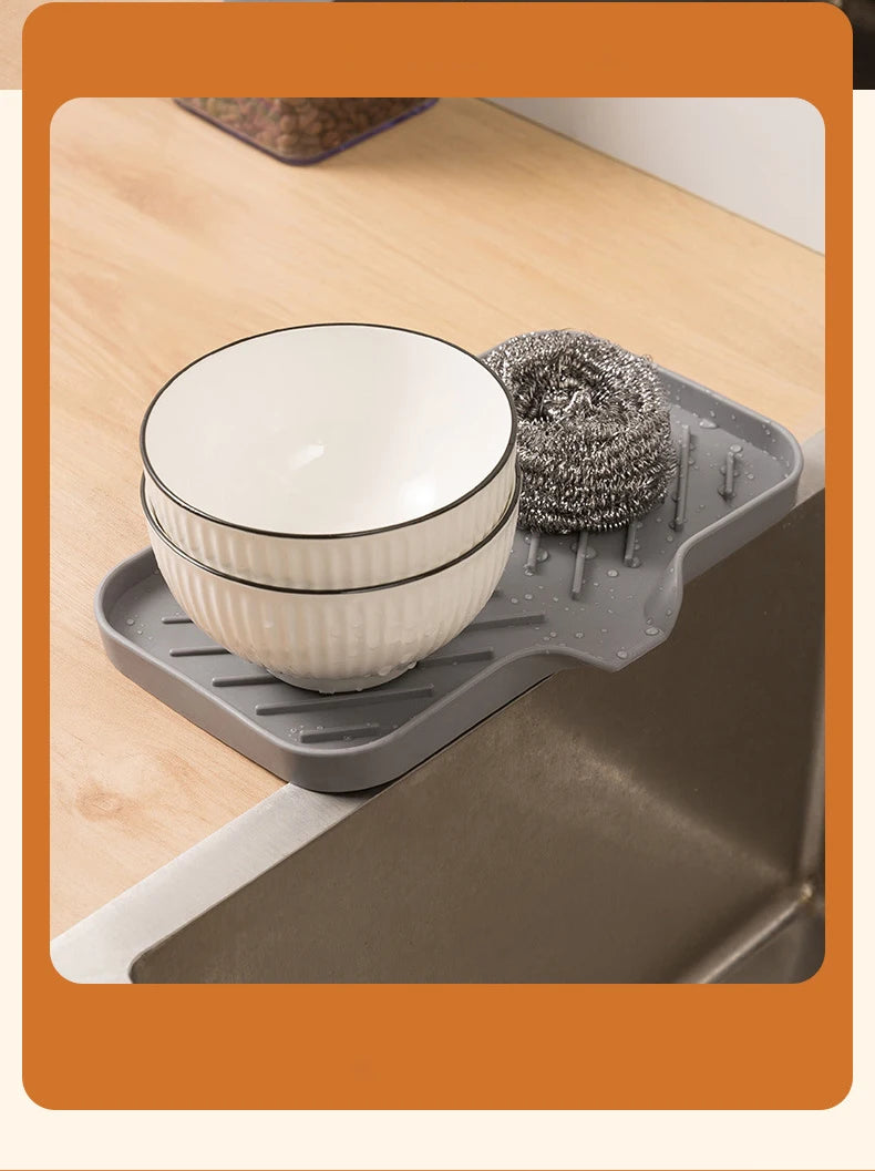 Silicone Sink Tray with Drainage – Small & Large Sizes