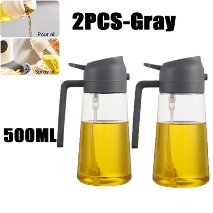 2-in-1 Oil Sprayer & Dispenser Bottle – 500ml