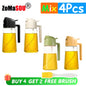 2-in-1 Plastic Oil Sprayer & Dispenser Bottle – 500ml