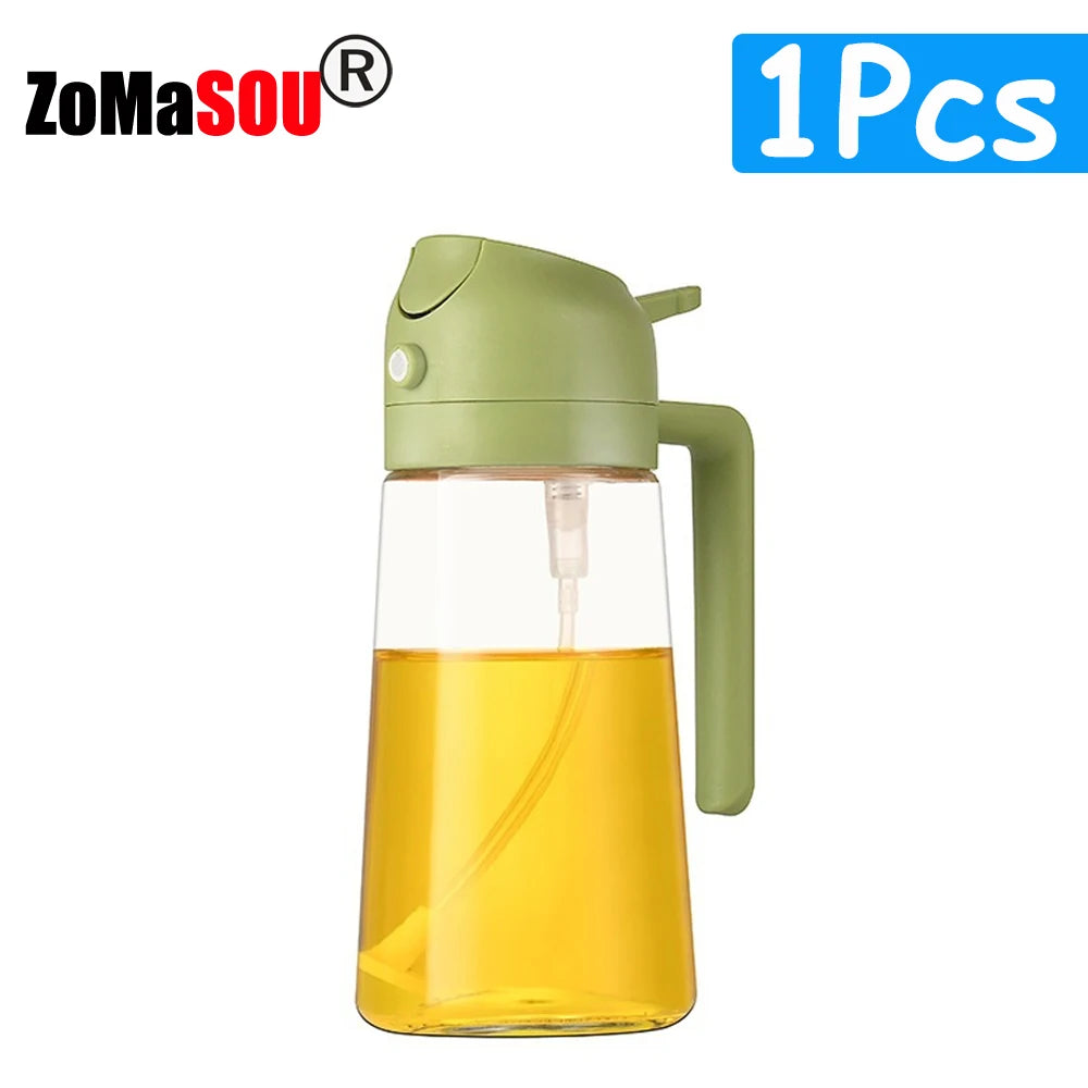 2-in-1 Plastic Oil Sprayer & Dispenser Bottle – 500ml