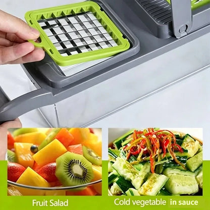 16-in-1 Vegetable Chopper & Slicer with Storage Container