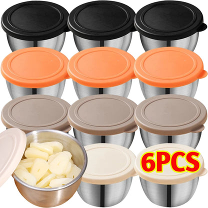 Stainless Steel Sauce Cups with Lids – 75ml