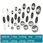 9-Piece Double-Ended Measuring Spoon Set with Magnetic Design