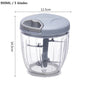 Manual Vegetable & Garlic Chopper – 500ml / 900ml