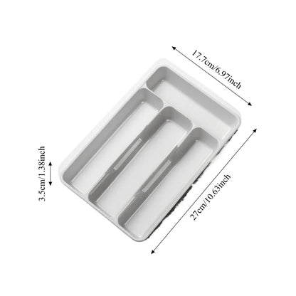 Adjustable Kitchen Drawer Organizer Tray – Utensil Storage