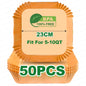 Square Air Fryer Parchment Paper Liners – 16/20/23cm, 50–100 Pack