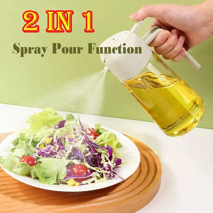 2-in-1 Oil Sprayer & Dispenser Bottle – 500ml
