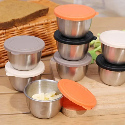 Stainless Steel Sauce Cups with Lids – 75ml