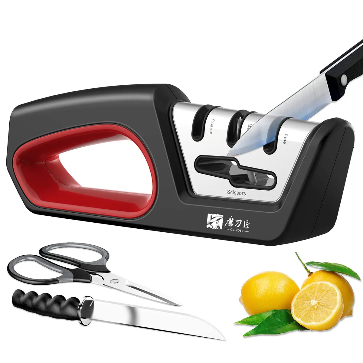 4-in-1 Kitchen Knife & Scissor Sharpener