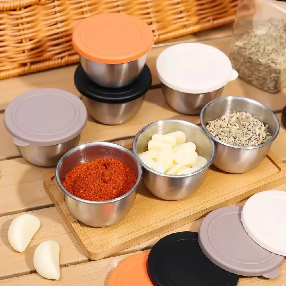 Stainless Steel Sauce Cups with Lids – 75ml