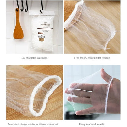 Disposable Sink Drain Mesh Filters – 50–500 Pack