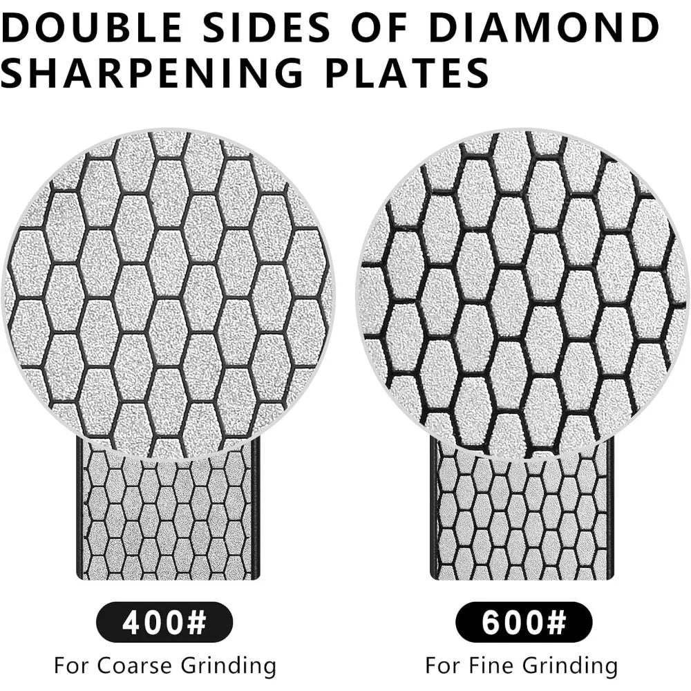 Foldable Double-Sided Diamond Knife Sharpener – 400/600 Grit