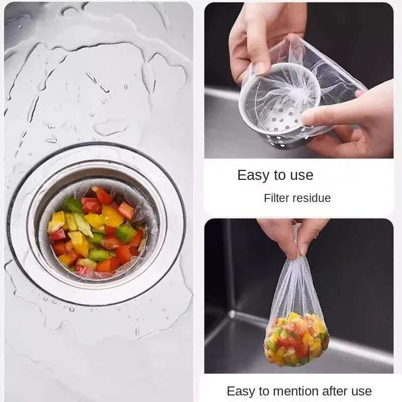 Disposable Sink Drain Mesh Filters – 50–500 Pack