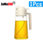 2-in-1 Plastic Oil Sprayer & Dispenser Bottle – 500ml
