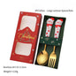 Christmas Stainless Steel Spoon & Fork Set – Santa Design