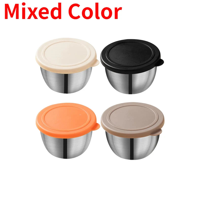 Stainless Steel Sauce Cups with Lids – 75ml