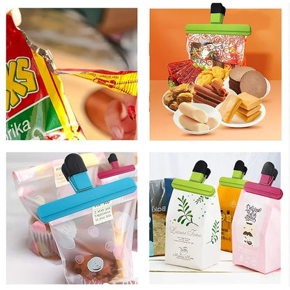 Reusable Plastic Food Bag Clips – 6-Piece Set