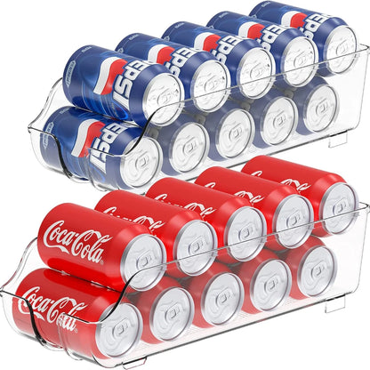 Soda Can Dispenser & Refrigerator Organizer – 1 or 2 Pack