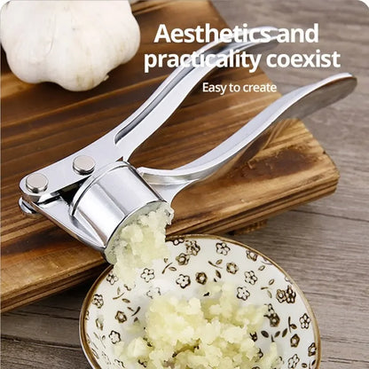 Stainless Steel Garlic Press & Ginger Masher