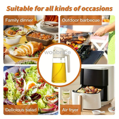 2-in-1 Oil Sprayer & Dispenser Bottle – 500ml