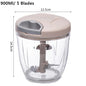 Manual Vegetable & Garlic Chopper – 500ml / 900ml