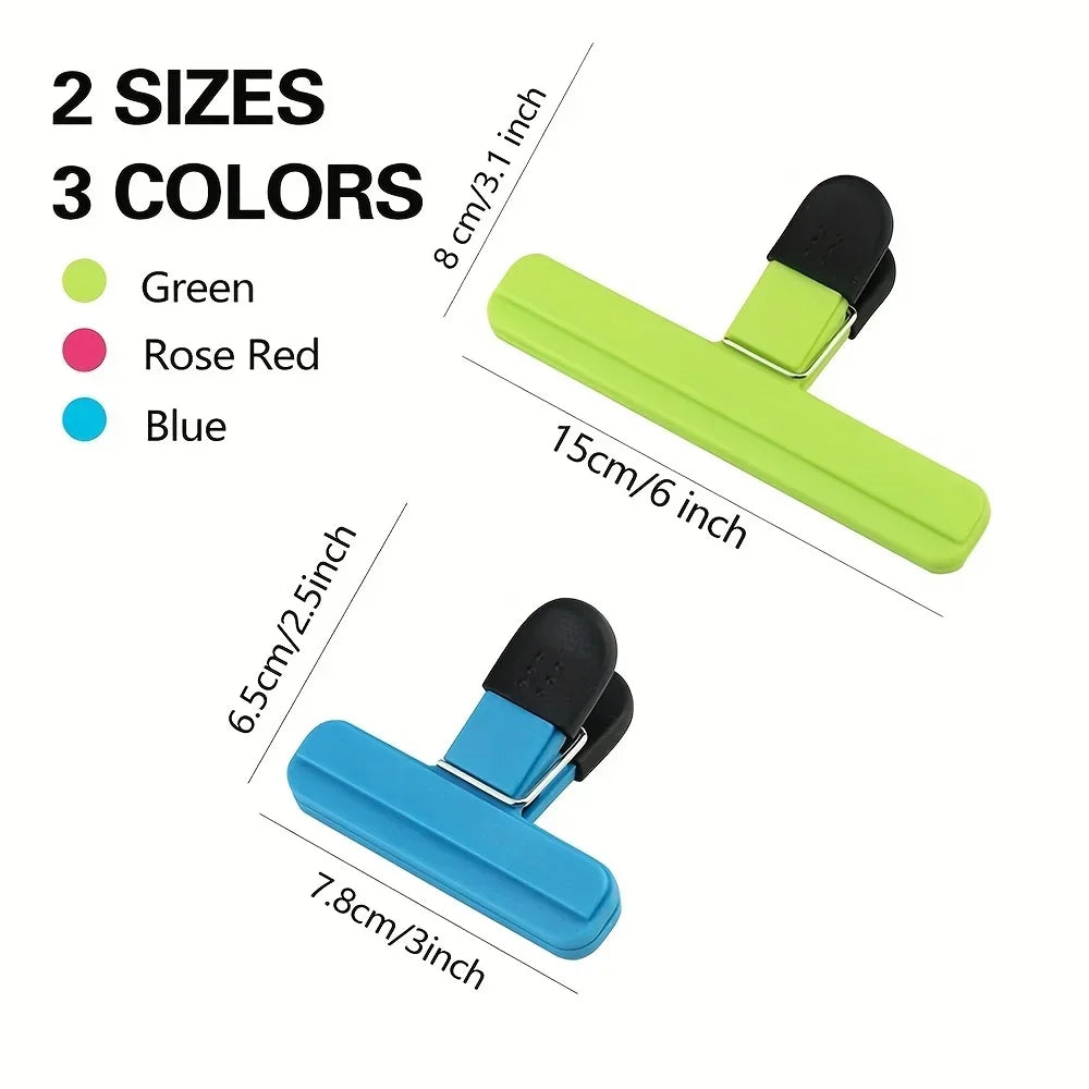 Reusable Plastic Food Bag Clips – 6-Piece Set
