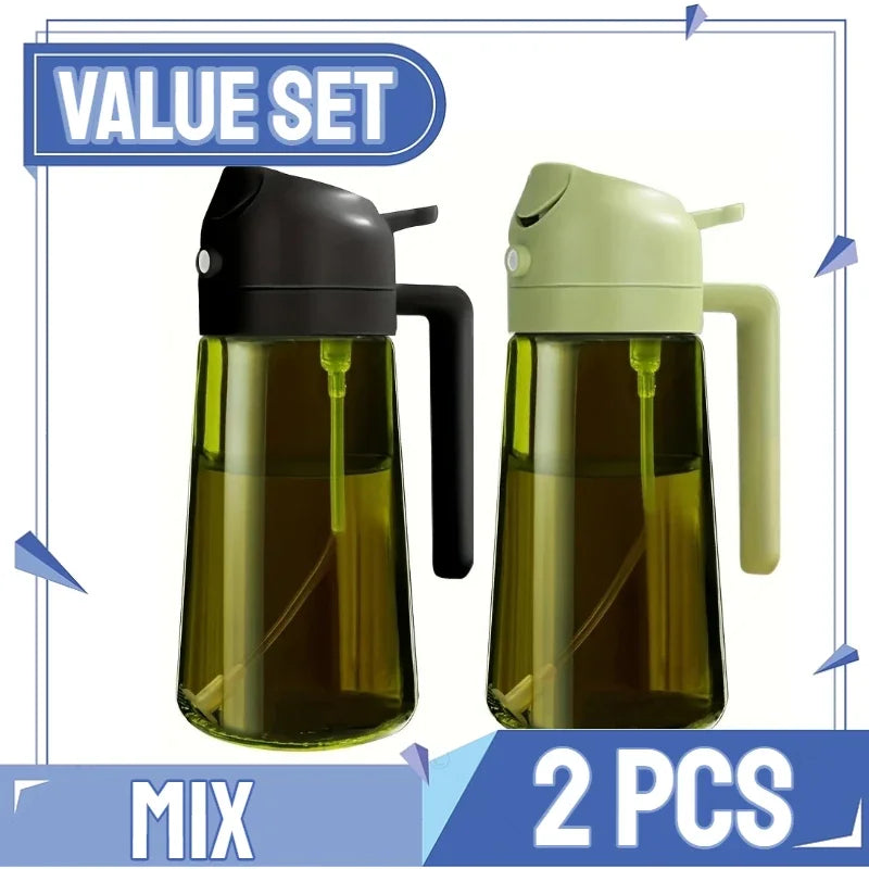 2-in-1 Oil Sprayer & Dispenser Bottle – 500ml