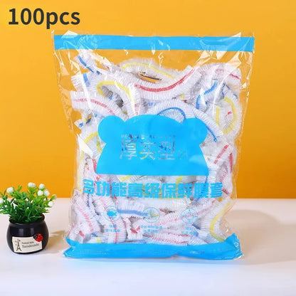 Colorful Elastic Food Covers – Disposable Bowl & Fruit Covers