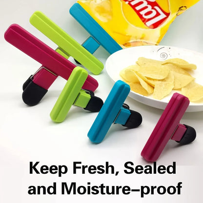 Reusable Plastic Food Bag Clips – 6-Piece Set