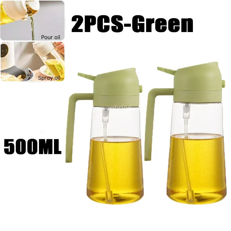 2-in-1 Oil Sprayer & Dispenser Bottle – 500ml