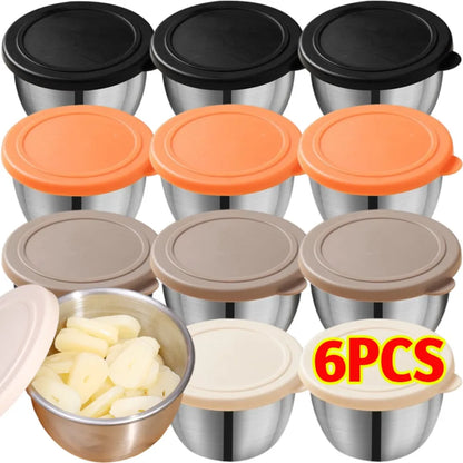 Stainless Steel Sauce Cups with Lids – 75ml