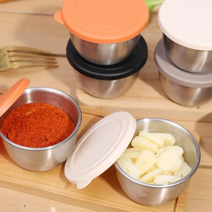 Stainless Steel Sauce Cups with Lids – 75ml